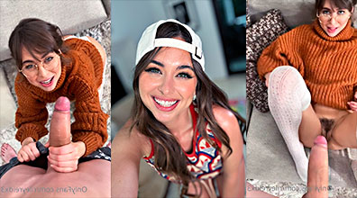 Riley Reid destruyendo una enorme polla blanca