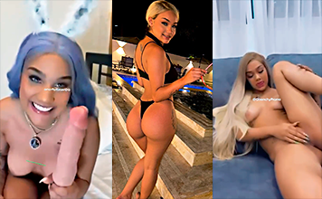 Masha muy feliz porque tiene un Guevo grueso Dentro